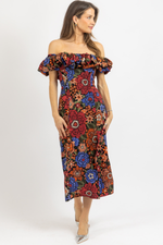 PALOMA MULTICOLOR MIDI DRESS