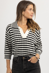 PARIS CONTRAST COLLAR SWEATER