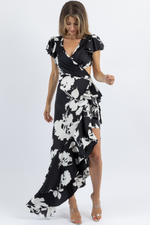 PAULA BLACK PRINT MAXI DRESS *RESTOCK COMING SOON*
