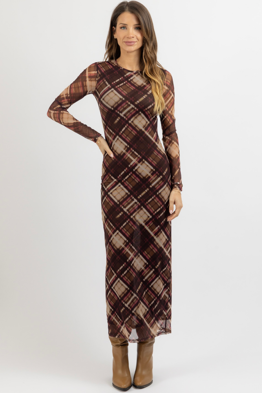 PAULA CHECKED DRESS