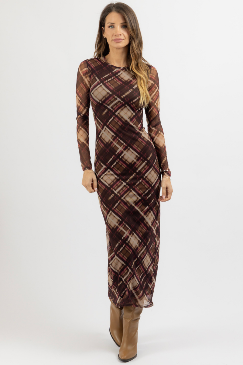 PAULA CHECKED DRESS