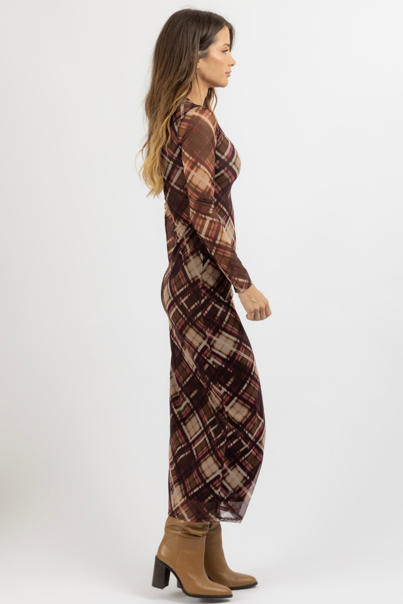 PAULA CHECKED DRESS
