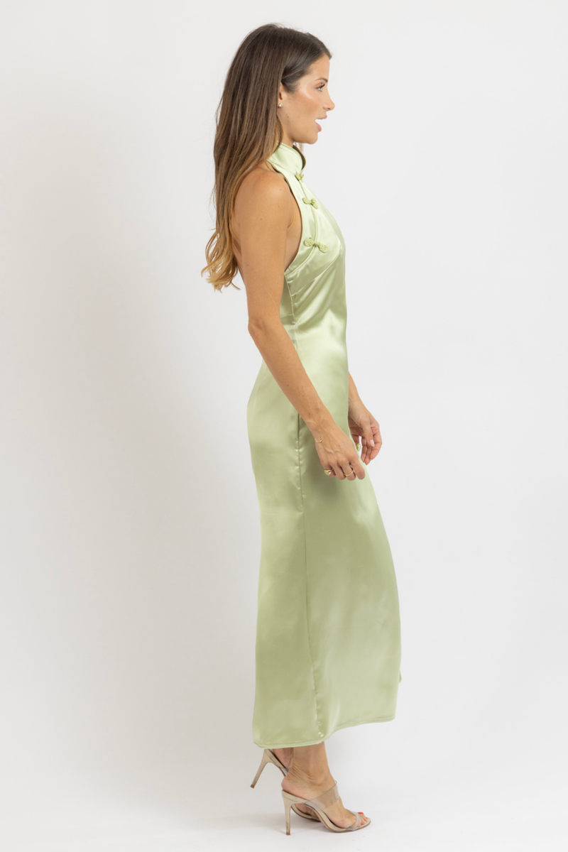 PHOEBE SAGE MAXI DRESS