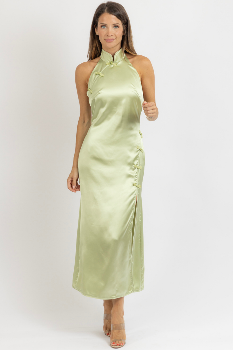 PHOEBE SAGE MAXI DRESS