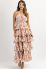 PINK IVY TIERED MAXI DRESS