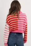 CUPID CONTRAST PINK SWEATER