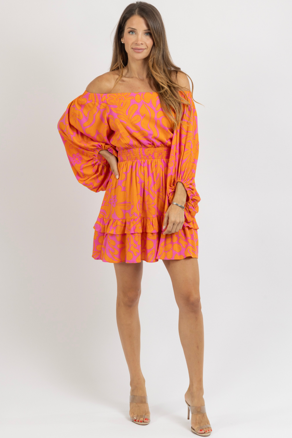 KACI FLORAL MINI DRESS