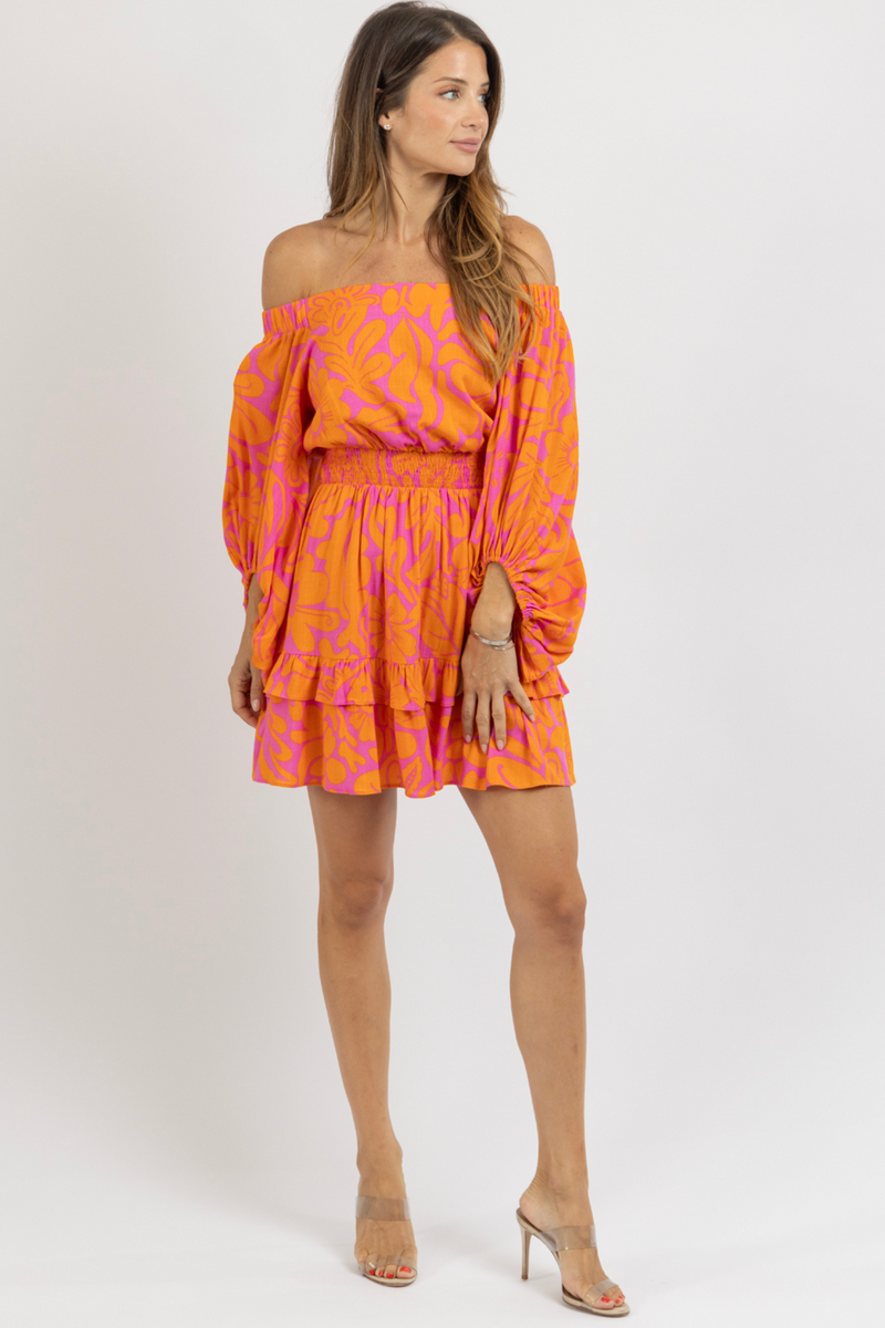 KACI FLORAL MINI DRESS