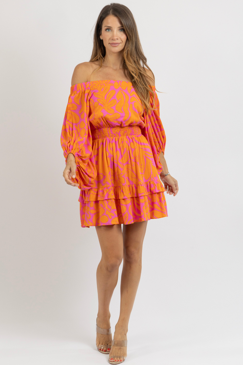 KACI FLORAL MINI DRESS