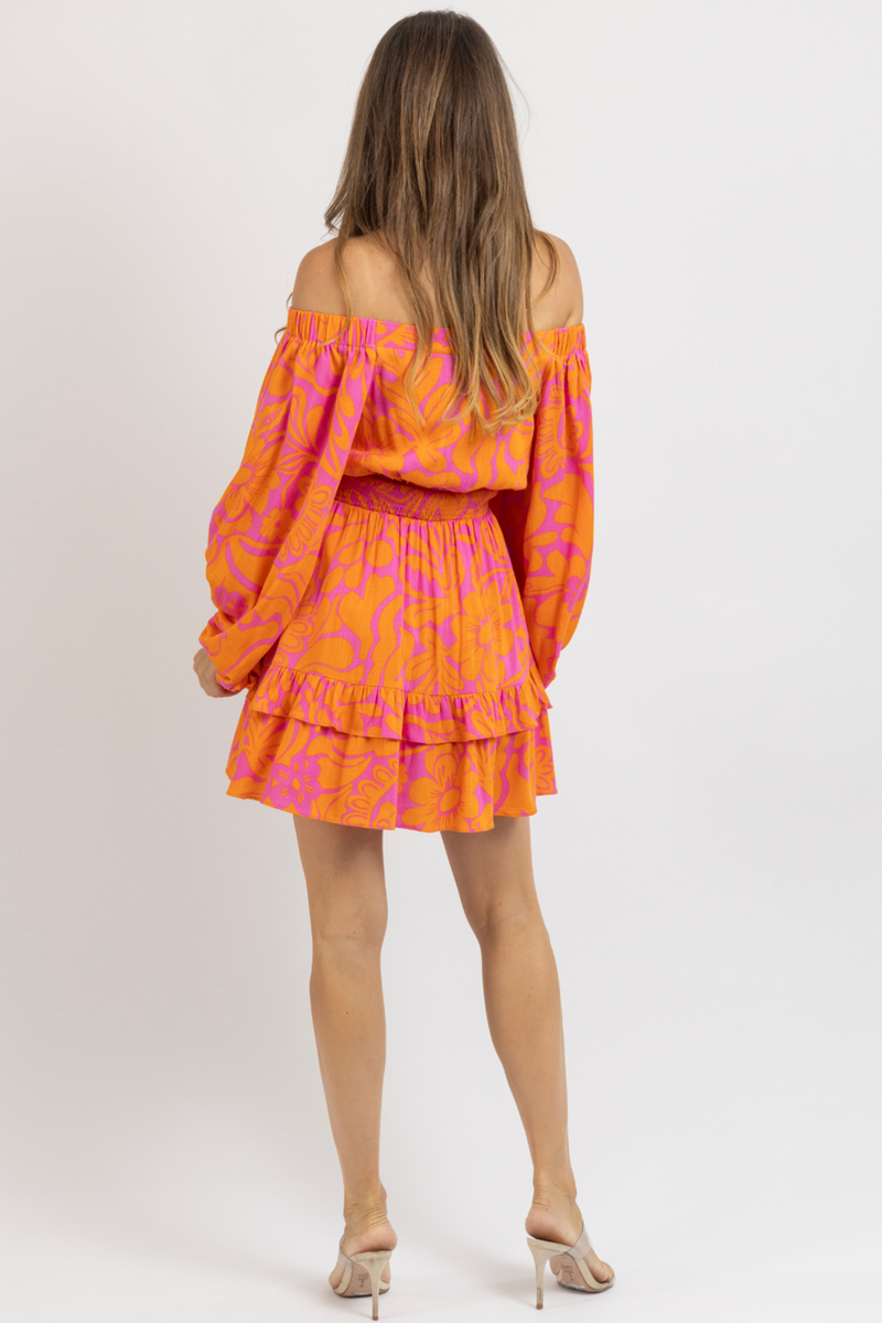 KACI FLORAL MINI DRESS