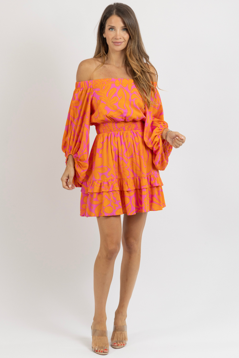 KACI FLORAL MINI DRESS