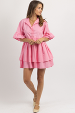 MASON PINK SHIRT DRESS