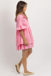 MASON PINK SHIRT DRESS