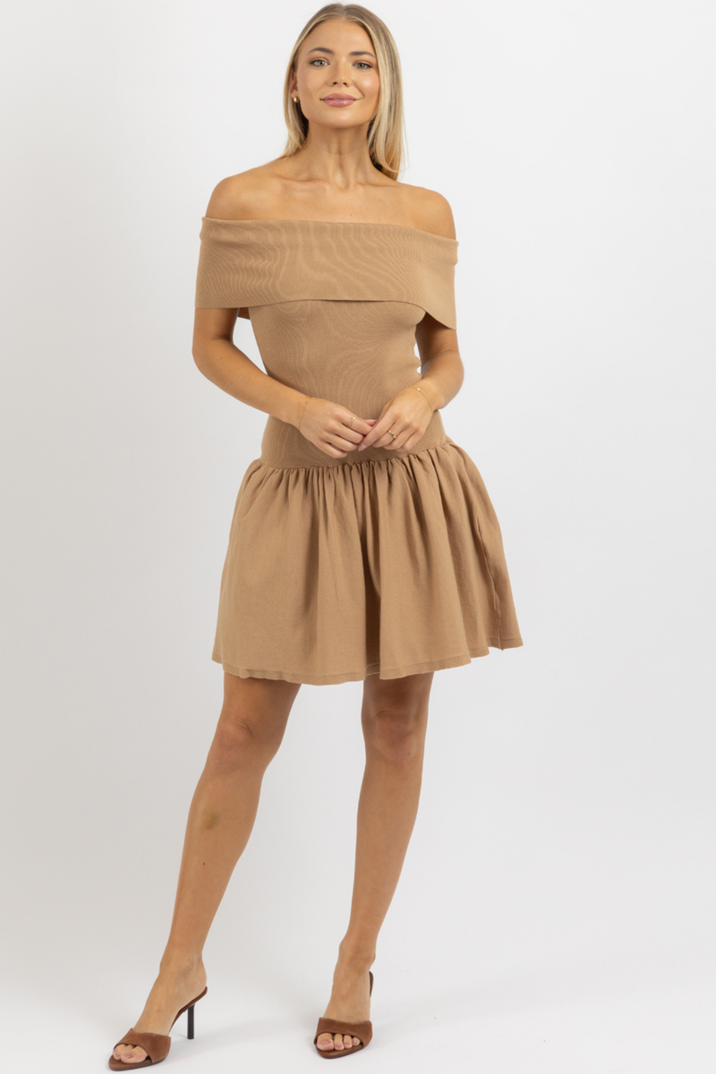 PIPPA OFF SHOULDER MINI DRESS