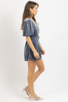 PIRELLA BLUE VELVET ROMPER