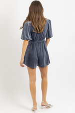 PIRELLA BLUE VELVET ROMPER