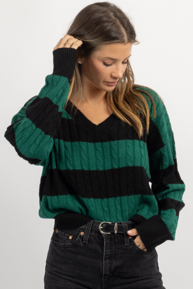 PLAYBOOK CABLEKNIT SWEATER