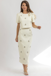 PLAZA CREAM SKIRT SET