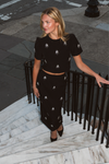 PLAZA BLACK SKIRT SET