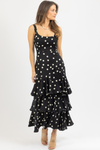 PLUMA POLKA TIERED DRESS