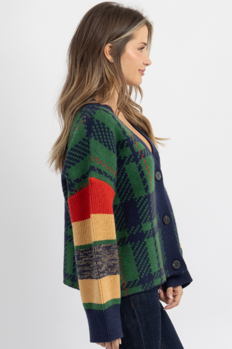 PRESTON PLAID CARDIGAN SWEATER *BACK IN STOCK*