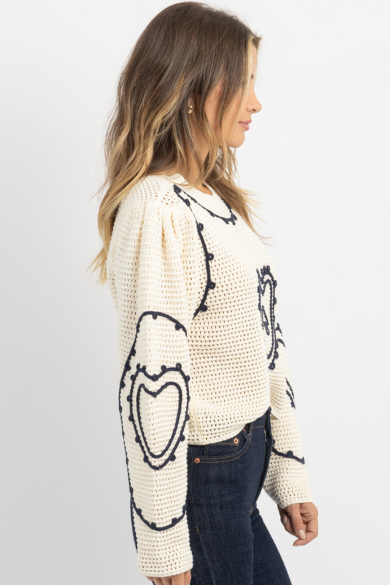 QUEEN OF HEARTS SWEATER *BACK IN STOCK*