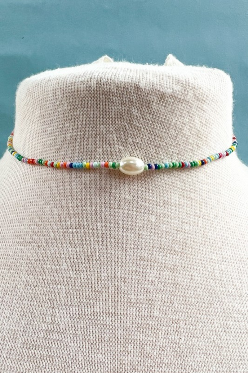 ANNA MULTI-BEAD PEARL NECKLACE