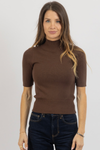 ALEXANDRA BROWN SWEATER TOP