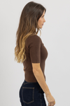 ALEXANDRA BROWN SWEATER TOP