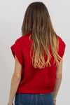 RYDER RED KNIT TOP