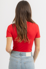 CAPSULE RED SMOOTH TEE BODYSUIT