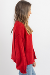 JACKSON RED OPEN CARDIGAN