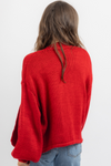 JACKSON RED OPEN CARDIGAN