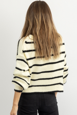 REESE IVORY STRIPED SWEATER *RESTOCK COMING SOON*