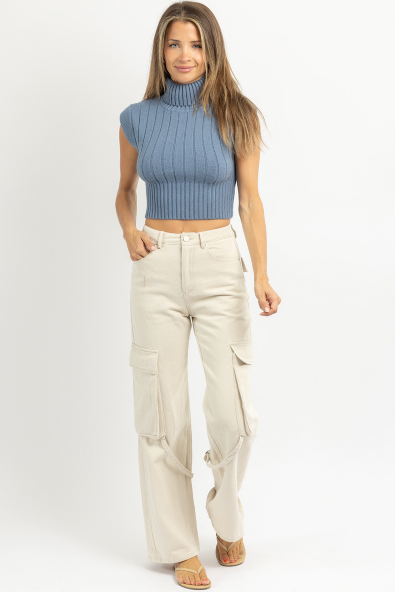 REVELRY STONE CARGO DENIM PANT