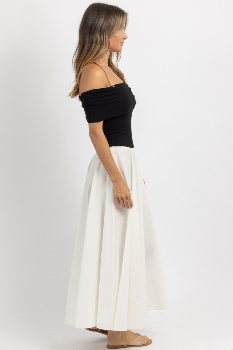 REYNA CONTRAST MAXI DRESS