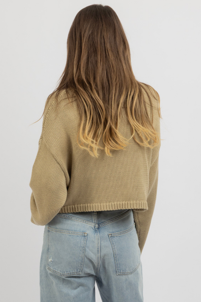 RHODE ISLAND KHAKI SWEATER