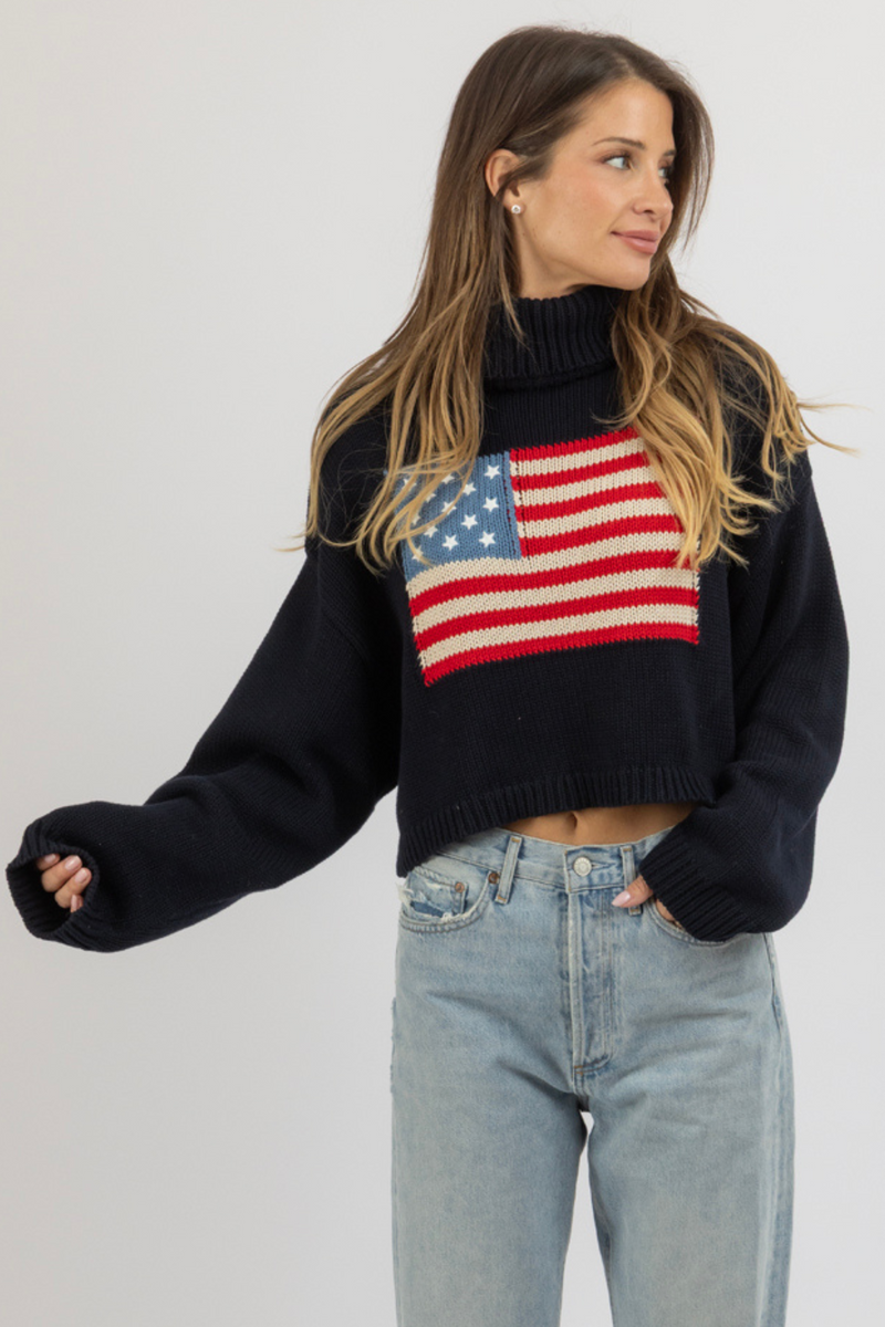 RHODE ISLAND NAVY SWEATER