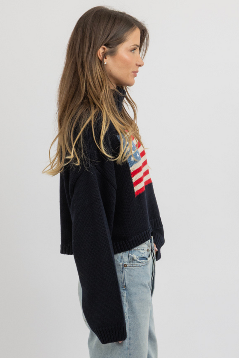 RHODE ISLAND NAVY SWEATER