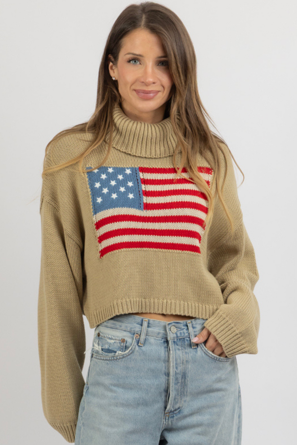 RHODE ISLAND KHAKI SWEATER