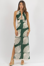 RIA GREEN MAXI DRESS