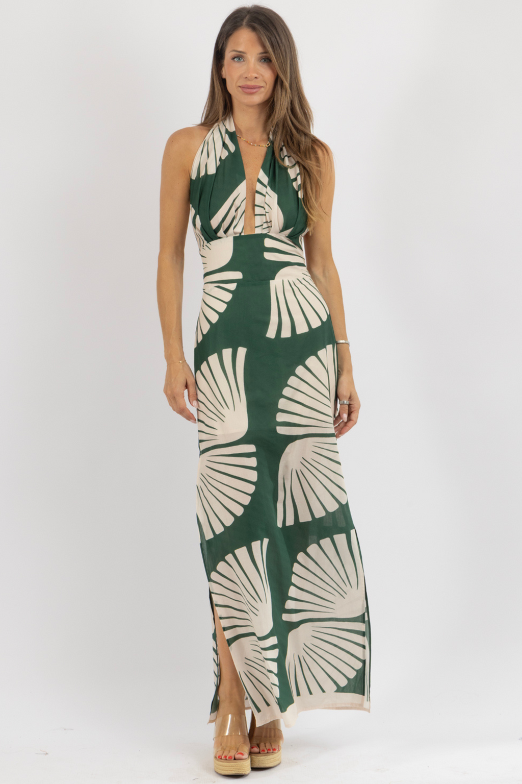 RIA GREEN MAXI DRESS
