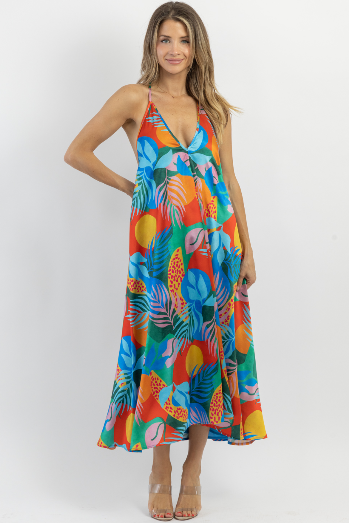 ROSALIA RIO MULTICOLOR MIDI DRESS *BACK IN STOCK* – L'ABEYE