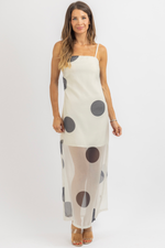 ROCCO POLKA MIDI DRESS