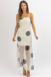 ROCCO POLKA MIDI DRESS