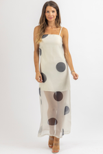 ROCCO POLKA MIDI DRESS