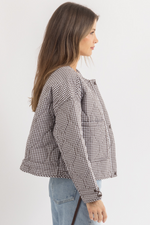 ROCHELLE QUILTED GINGHAM JACKET