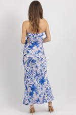 BLUE IVY STRAPLESS DRESS