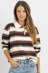 RUGBY GREEN KNIT TOP