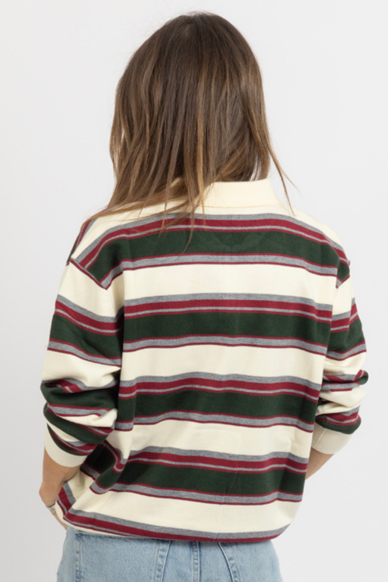 RUGBY GREEN KNIT TOP